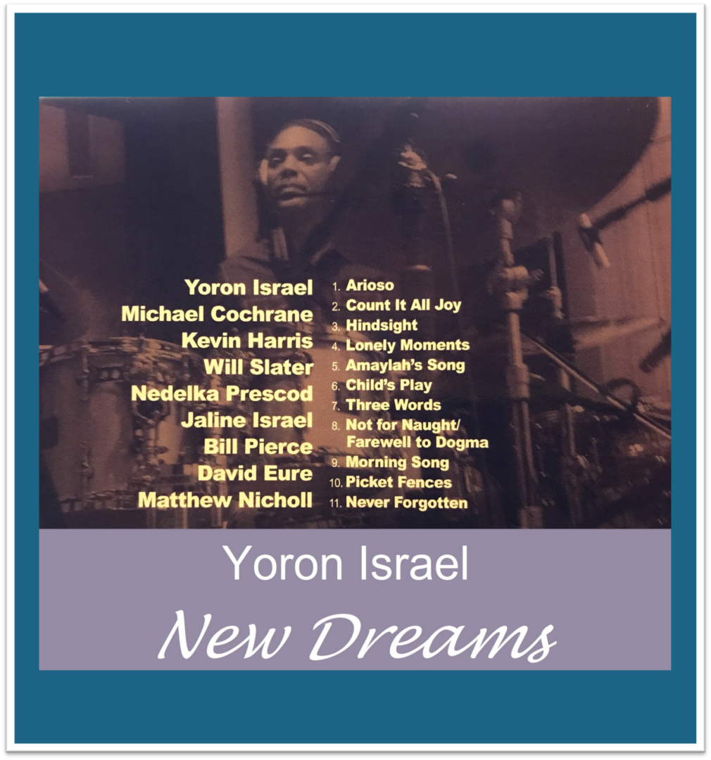 Album poster showing drummer and track list